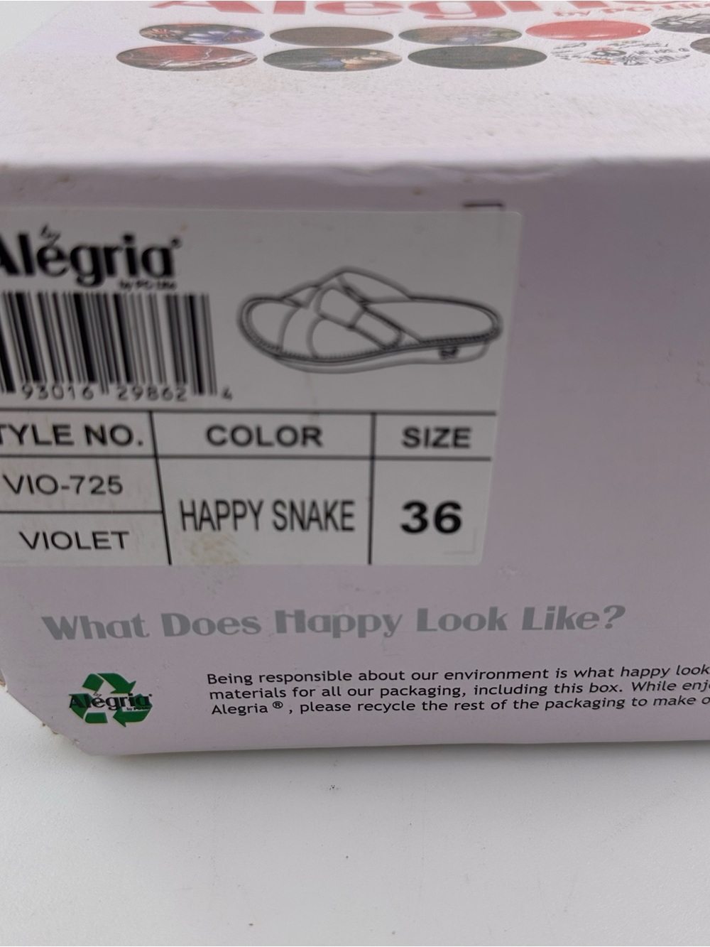 Alegria Vio-725 Sandals Floral Leather Sz 36 Women’s 6 6.5 Pink Violette - Picture 7 of 7